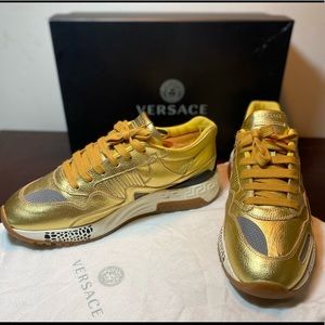 Men’s Gold Versace Sneakers (size 44)